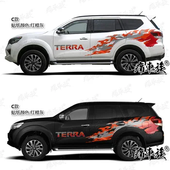 Автомобильные наклейки для Nissan TERRA, модифицированные модные наклейки для бездорожья с обеих сторон кузова