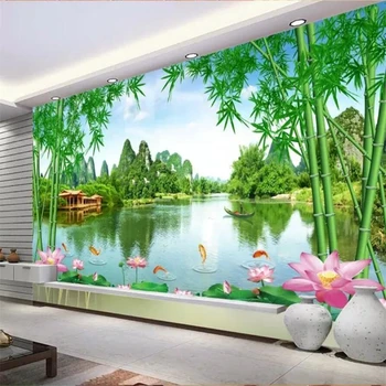 wellyu Пользовательские обои, 3D большие фотообои, горный чистый пейзаж, Цзяннань, хороший пейзаж, спальня, ТВ, фон, обои обои
