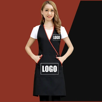 Индивидуальный логотип, Корейский рабочий, Прочная Верхняя Одежда, Торт, Кофейня, Кухонный Маникюр для женщины, Форменный Фартук