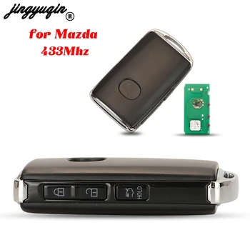 jingyuqin 3 кнопки дистанционного интеллектуального управления автомобильным ключом 434 МГц Fob для замены Mazda Axela 2020