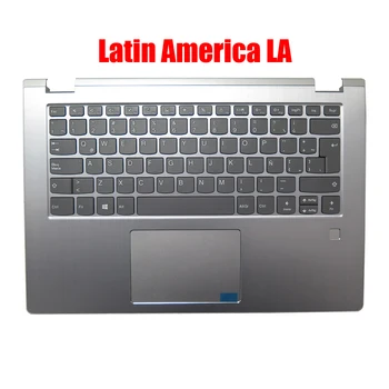 Подставка для рук и клавиатура для ноутбука Lenovo Для Ideapad Yoga 530-14IKB 81EK Латинская Америка LA 5CB0R08764 Верхний Регистр С тачпадом Серого цвета